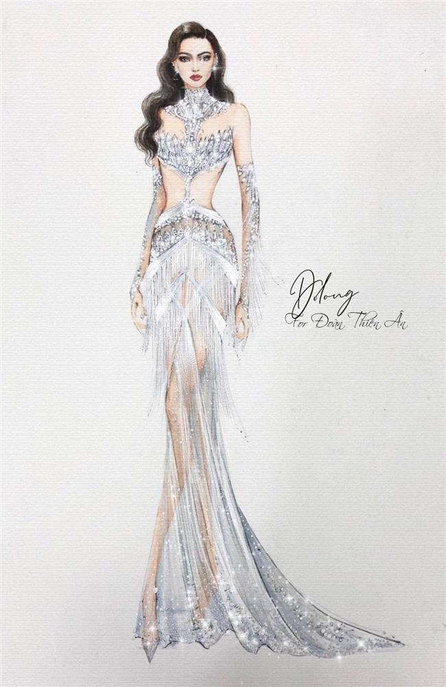 Hé lộ đầm dạ hội của Thiên Ân ở bán kết Miss Grand International-1