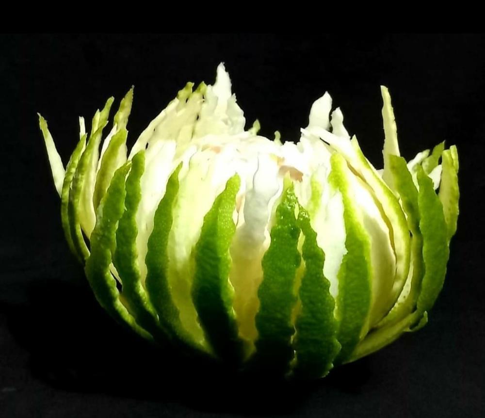 Đẹp mắt những bông hoa được làm từ quả bưởi-4