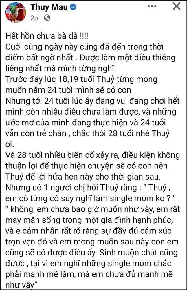 Á hậu Mâu Thủy công khai bầu 6 tháng, lộ luôn cha đứa trẻ?-3