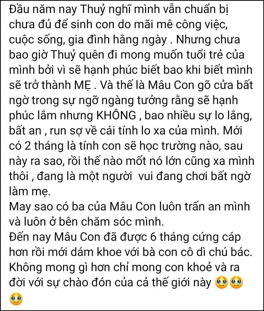 Á hậu Mâu Thủy công khai bầu 6 tháng, lộ luôn cha đứa trẻ?-4