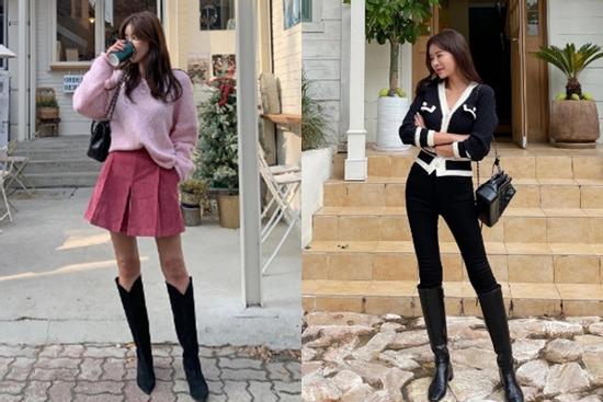 Mix đồ với boots cao cổ sang xịn cho ngày lạnh