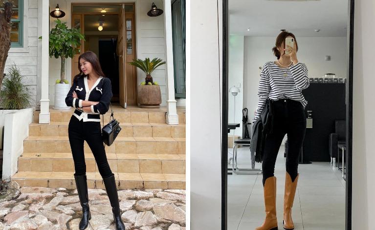 Mix đồ với boots cao cổ sang xịn cho ngày lạnh-1