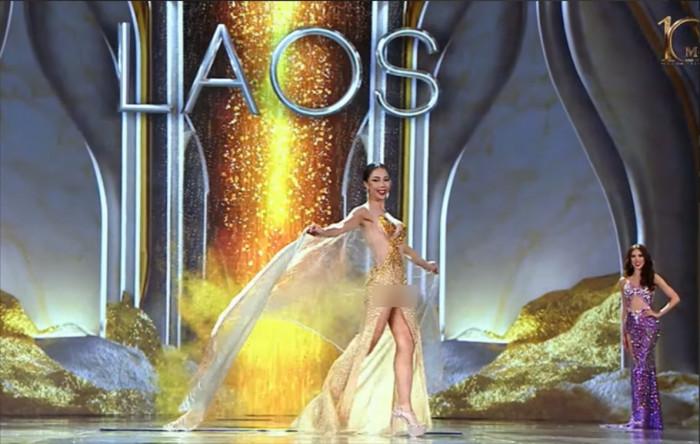 Đối thủ Thiên Ân lộ nội y, mặt đầy mụn đêm bán kết Miss Grand-6