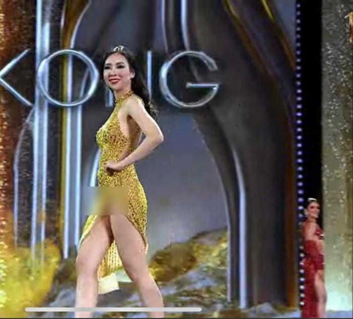 Đối thủ Thiên Ân lộ nội y, mặt đầy mụn đêm bán kết Miss Grand-7