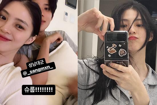 Han So Hee khoe ảnh gặp hậu bối đêm khuya, phủ nhận tin đồn hẹn hò