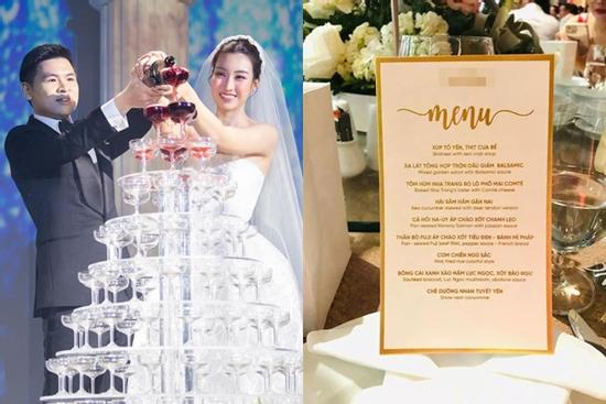 Bắt lỗi thực đơn cưới Đỗ Mỹ Linh, nhiều dân mạng ê chề