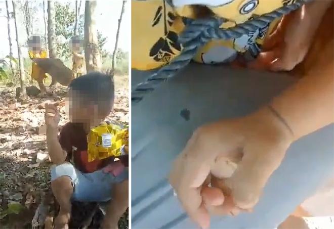 Trói 3 con ruột vào tảng đá thả xuống sông, quay clip dọa vợ-1