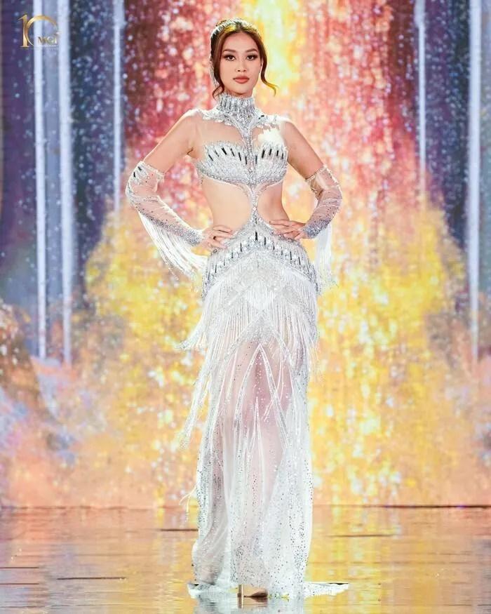Top đầm dạ hội bán kết Miss Grand: Thiên Ân bị 1 đối thủ lấn át-3