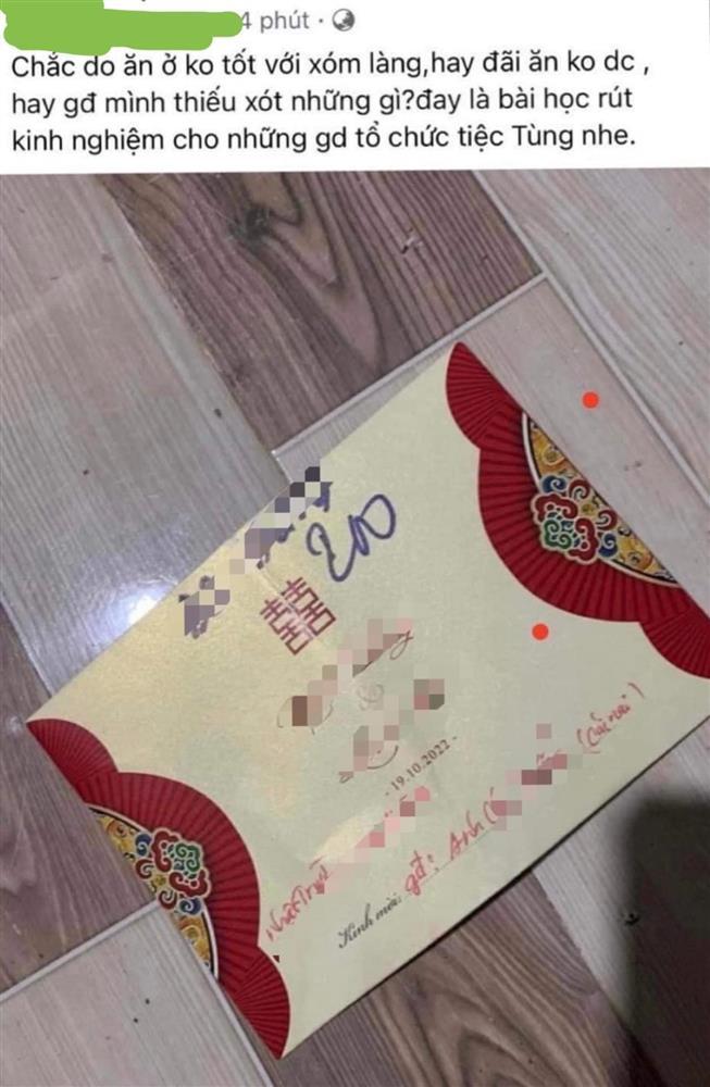 Khách mừng cưới 200k, gia chủ bóc phốt thẳng lên mạng xã hội-1