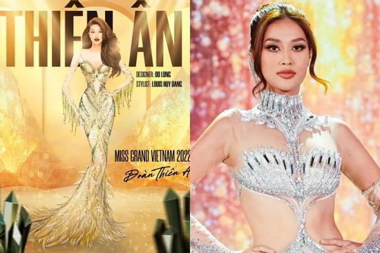 Đầm dạ hội của Thiên Ân ở chung kết Miss Grand gây tranh cãi