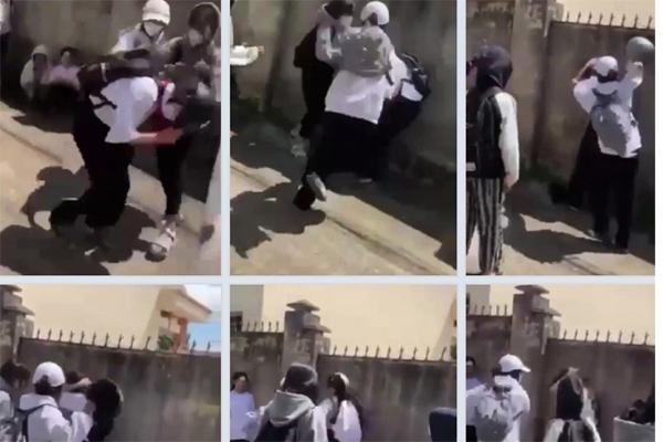 Nữ sinh lớp 10 hẹn nhau đánh hội đồng bạn cùng lớp-3