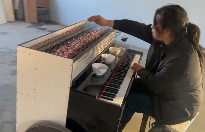 Chàng trai chế xe thịt nướng kiêm đàn piano độc đáo, vừa ăn vừa chill-5