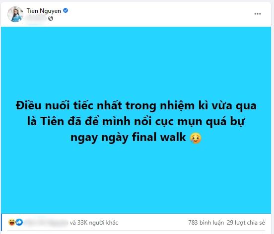 Thùy Tiên gây cười khi chia sẻ điều tiếc nuối nhất khi final walk-2