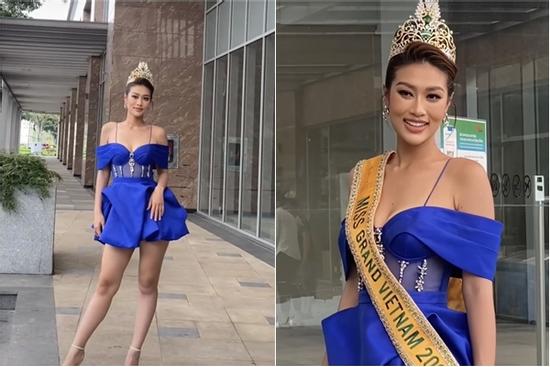 Thiên Ân nên tránh kiểu đầm này kẻo lộ khuyết điểm hình thể