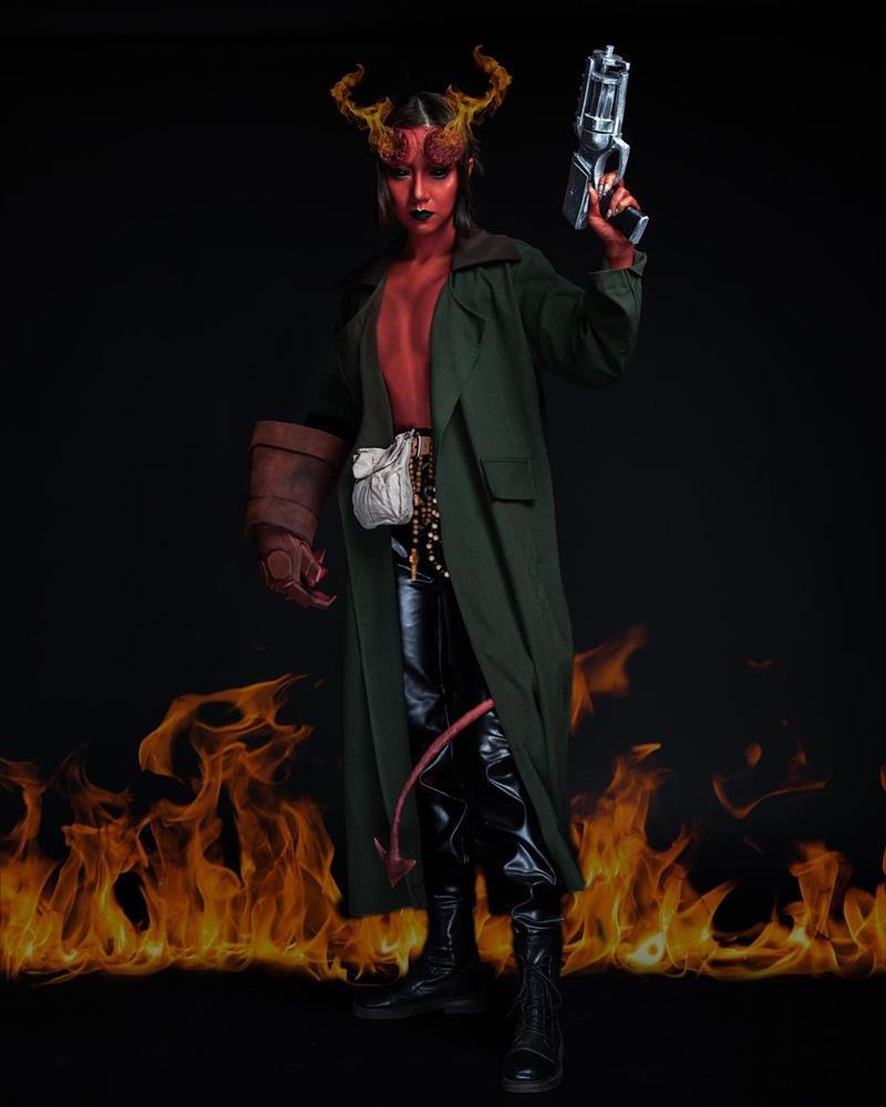 Halloween: Lương Thùy Linh cháy, Hoàng Ku hóa Kim Kardashian-7