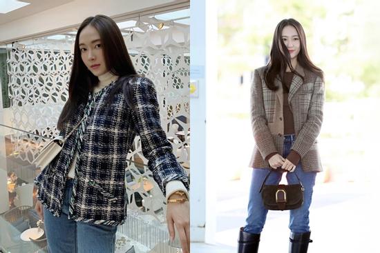 Học chị em Jessica - Krystal diện đồ công sở sang xịn mịn