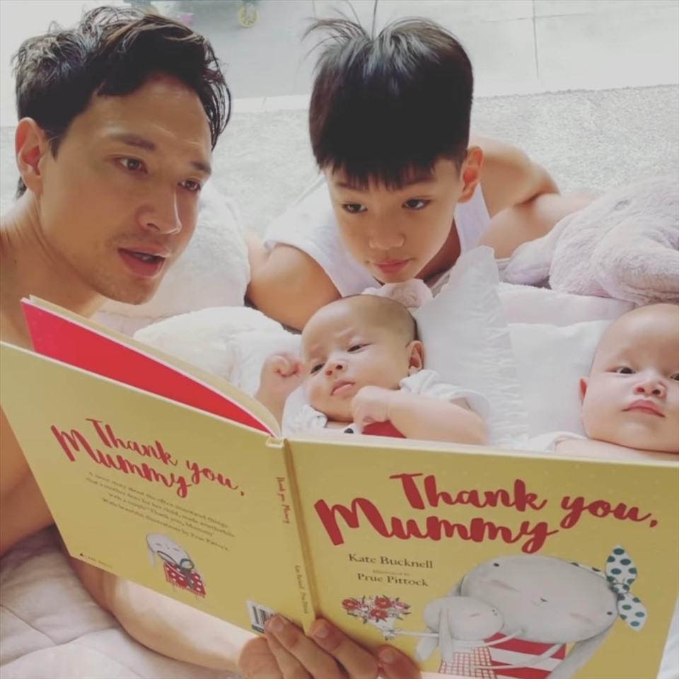 Kim Lý được Leon và Lisa nhiệt tình làm đẹp khi Hà Hồ đi vắng-6