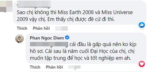 Ngọc Diễm nói lý do từ chối thi Miss Earth lẫn Miss Universe-2