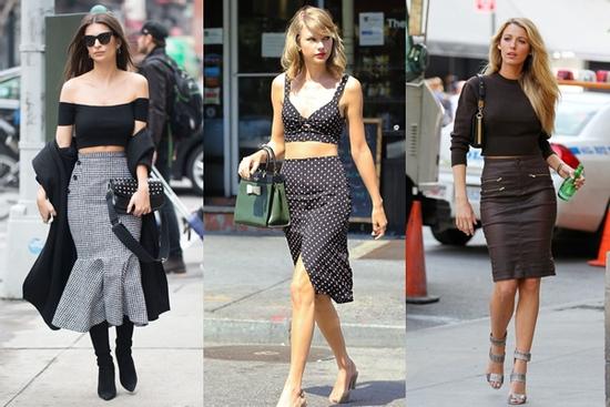 5 kiểu áo mix với chân váy bút chì giúp vóc dáng lên hương