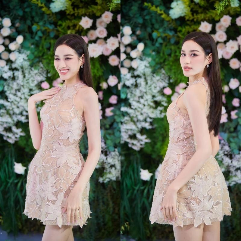 Hoa hậu Đỗ Hà lên đồ tinh tế đi đám cưới vẫn giật spotlight-2