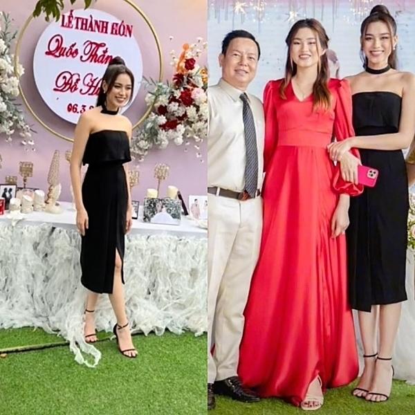 Hoa hậu Đỗ Hà lên đồ tinh tế đi đám cưới vẫn giật spotlight-7