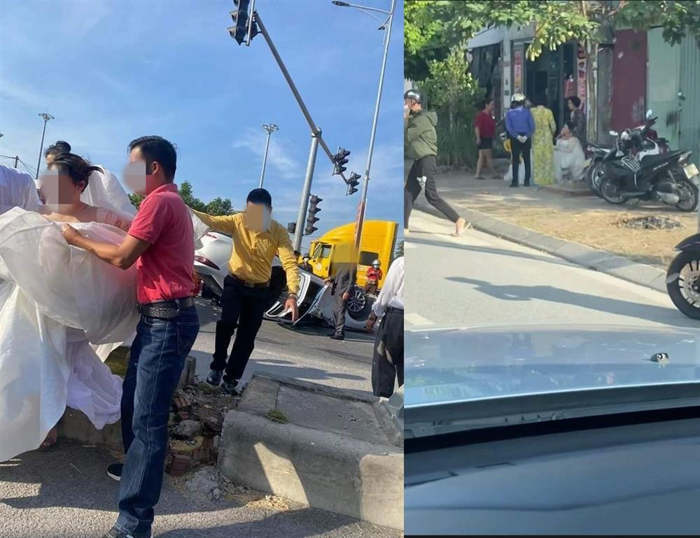 Lật xe đón dâu ở Hải Phòng, cô dâu bầu 7 tháng nhập viện-3