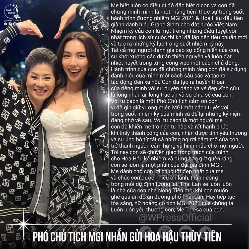 Phó Chủ tịch Miss Grand khen Thùy Tiên như kim cương-8