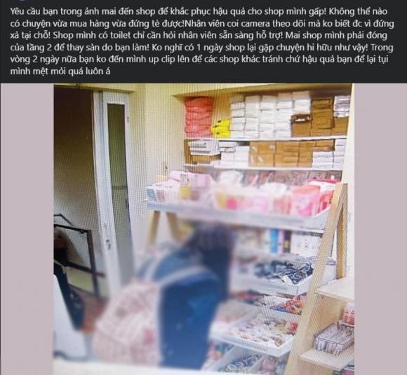 Cô gái vừa xem hàng vừa giải quyết nỗi buồn ở shop mỹ phẩm-1