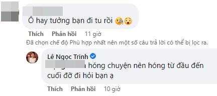 Phản ứng Ngọc Trinh khi bị nhắc lại chuyện xuống tóc đi tu-3