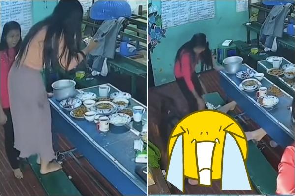 2 cô gái găm dao vào chùm bưởi ven đường để chụp ảnh sống ảo-2