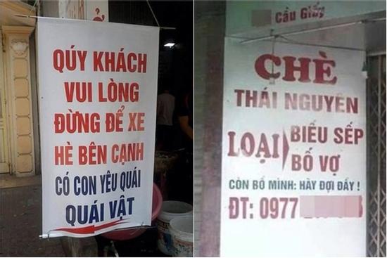 Những biển thông báo khó đỡ của các quán ăn thích 'thả miếng hài'