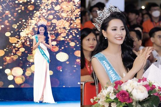 Hoa hậu Đinh Như Phương về thăm trường sau đăng quang