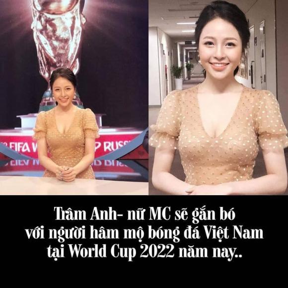 Xôn xao hot girl Trâm Anh làm MC Nóng Cùng World Cup 2022