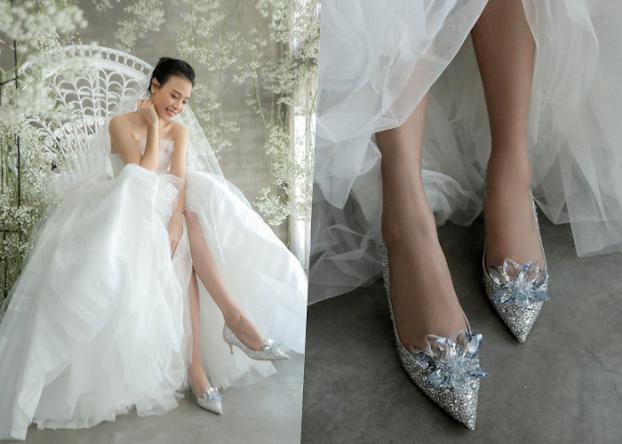 Giày cưới giá khủng: Đàm Thu Trang gấp 4 lần Lê Âu Ngân Anh-6