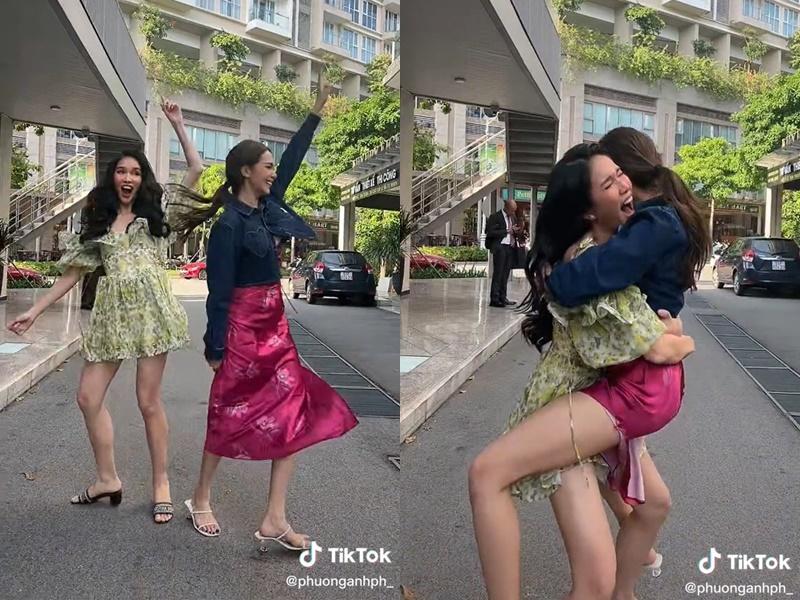 Phương Anh quậy chưa từng thấy, bế bổng Miss International-1