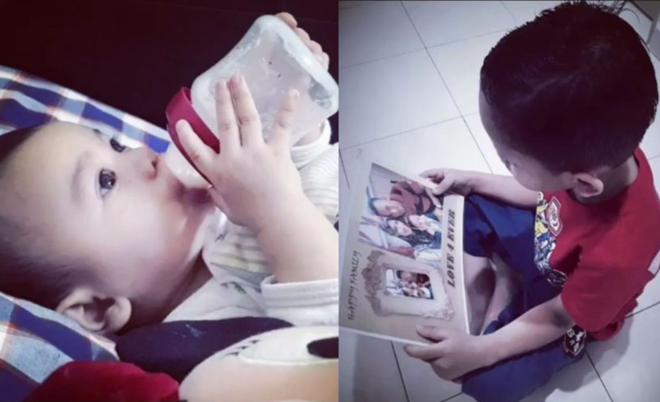 Kiểm tra camera, mẹ rơi nước mắt khi thấy con trai ôm ảnh bố-3