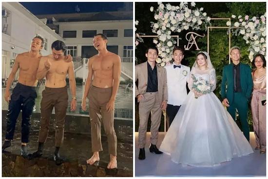 'Quẩy' đám cưới Masew, Liên Bỉnh Phát - Trọng Hiếu lộ body 6 múi