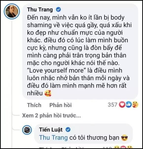 Tiến Luật bảo vệ khi Thu Trang bị chê dung mạo, khóc tự ti-4
