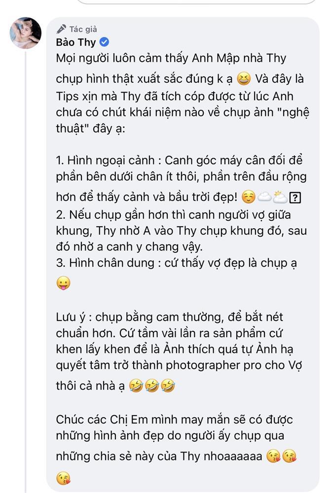 Bảo Thy hé lộ cách chụp ảnh cho vợ cực đỉnh của chồng đại gia-3