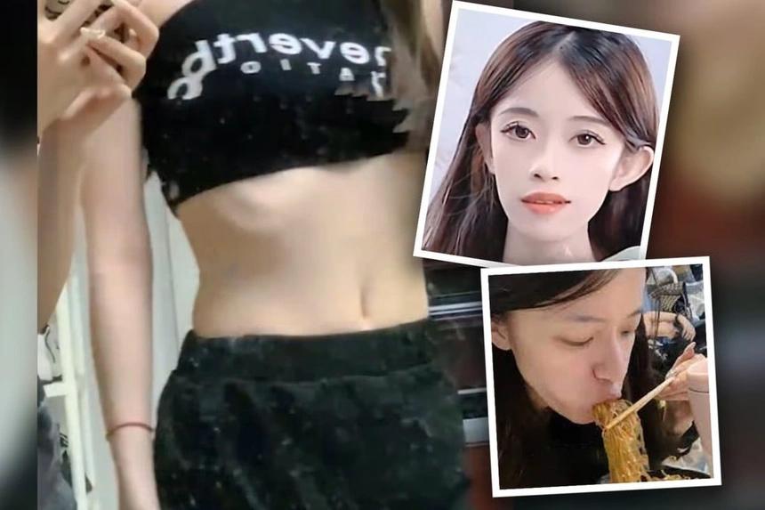 Beauty blogger Trung Quốc nặng 35 kg, ăn uống vô độ để tăng cân-2