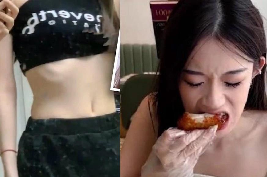 Beauty blogger Trung Quốc nặng 35 kg, ăn uống vô độ để tăng cân