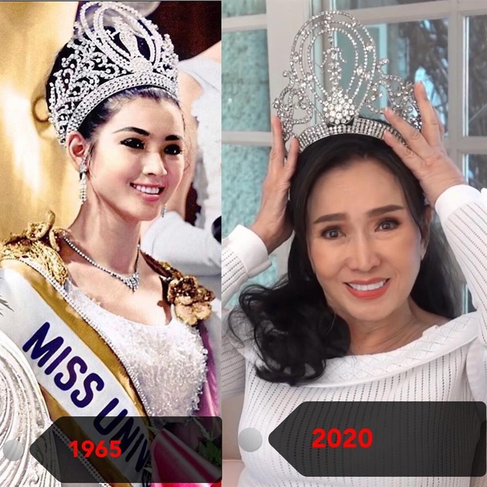 Miss Universe 1965 gây trầm trồ với sắc vóc tuổi U80-11