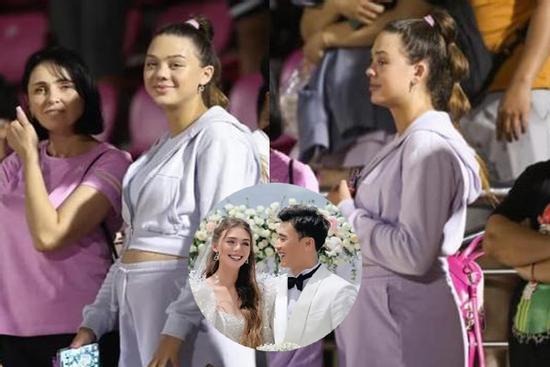 Vợ Tây Bùi Tiến Dũng bị quay lén, mặt phá nét tháng cuối thai kỳ