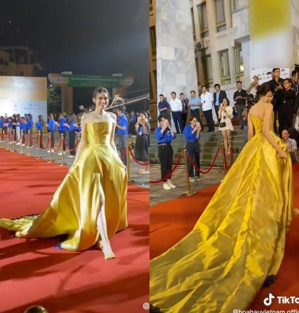 Đỗ Thị Hà mặc đầm 2m, lần này có khá hơn bộ jumsuit thảm họa?-4