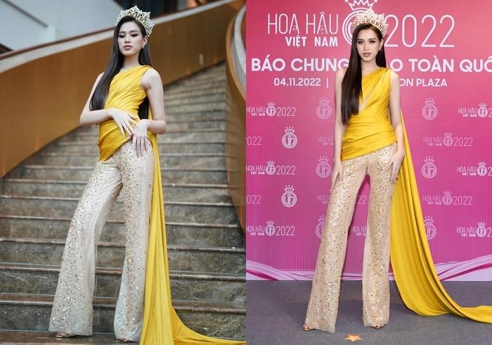 Mê màu vàng nhưng Đỗ Thị Hà vẫn có ít lần lọt hố mặc xấu-1