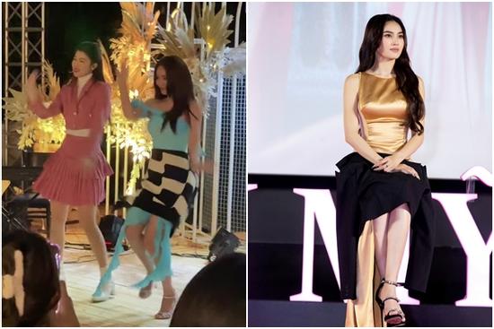 Lan Ngọc quấn áo len quanh váy không giống ai vì 1 lý do đặc biệt