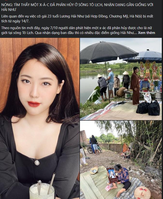 Thi thể ở sông Tô Lịch không phải là Lương Hải Như-2