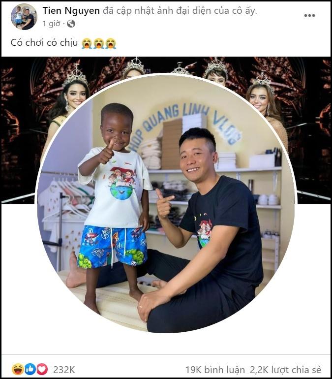 Thùy Tiên đổi avatar hình Quang Linh Vlog và Lôi Con-1