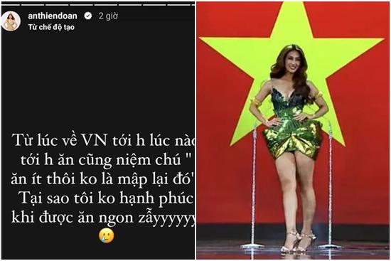 Thiên Ân 'khủng hoảng' vì giảm cân sau ồn ào hậu Miss Grand?