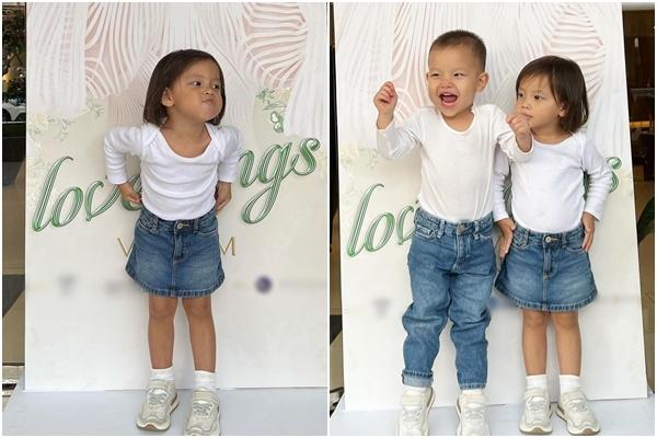 Con út Hà Hồ tạo dáng nghiêm túc trên thảm đỏ như Kim Lý mini-14